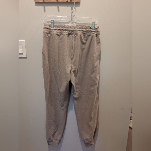 NWOT Beyond Yoga Spacedye Commuter Midi Joggers Drawstring Comfy Cream Sz Small - Picture 4 of 6